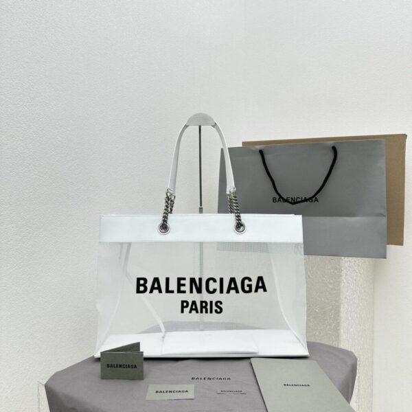 Balenciaga Duty Free Large Tote Bag In White