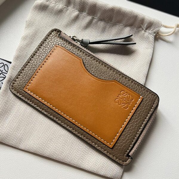 Loewe Coin Cardholder In Soft Grained Calfskin