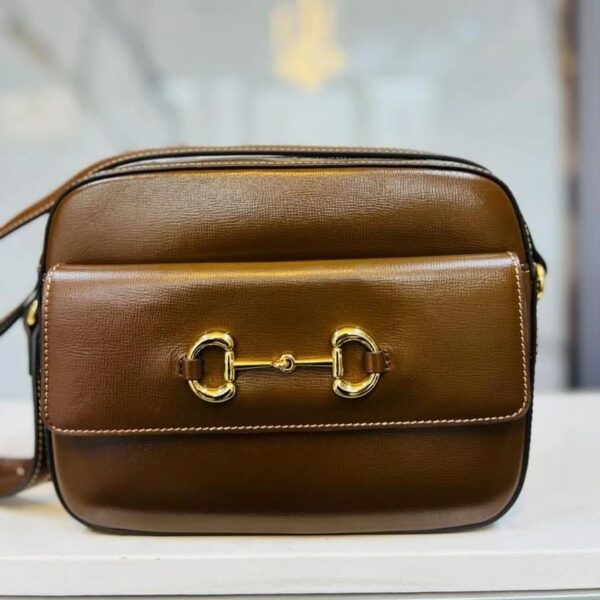 Gucci Horsebit 1955 Mini Bag in Brown Leather